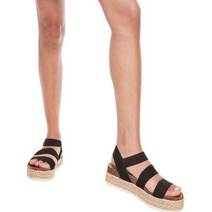Madden Girl Women's Espadrille Platform Sandals Black